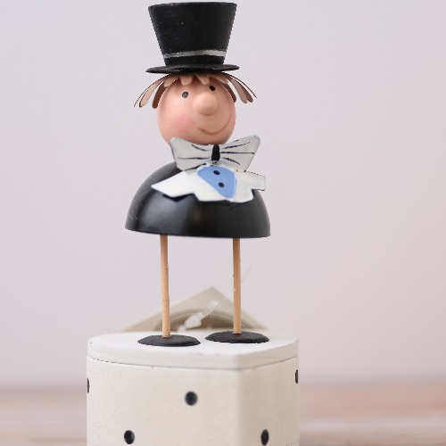 Groom with box