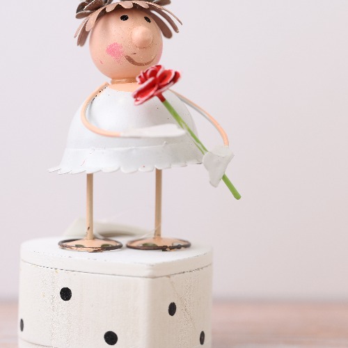 Bride with box