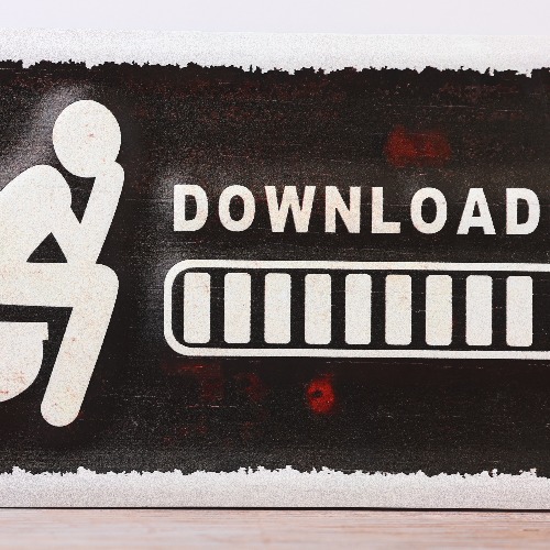DOWNLOADING WALL PLAQUE