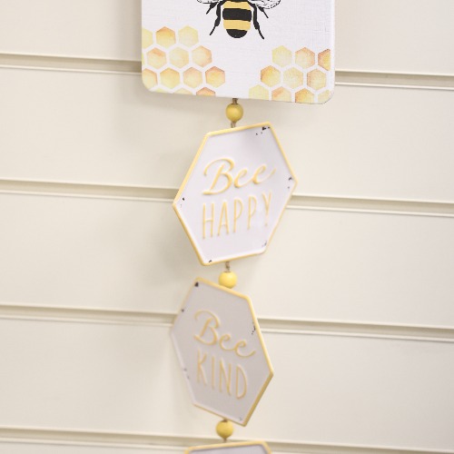 BEE HIVE WOODEN BLOCK DECORATIONS