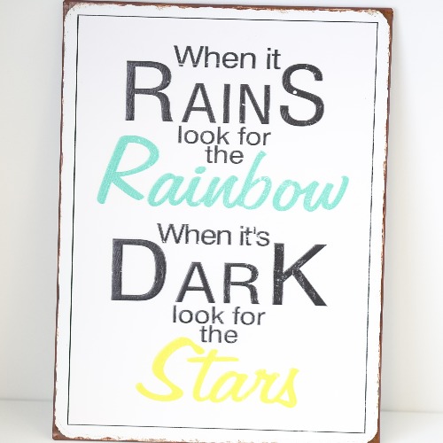 WHEN IT RAINS...SIGN