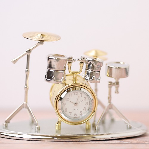 drum kit clock