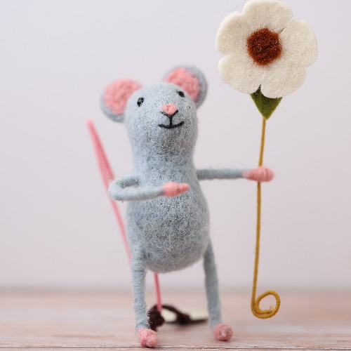 cute light blue mouse