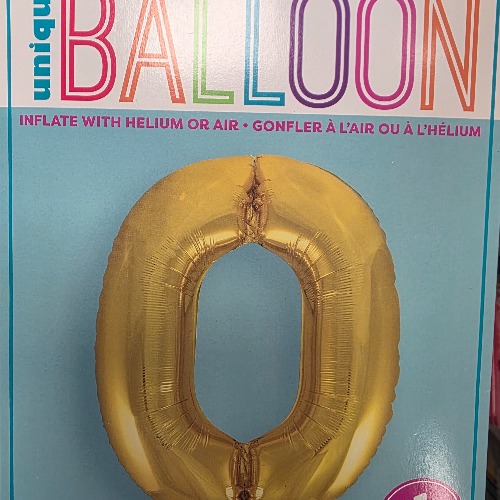 number balloons gold
